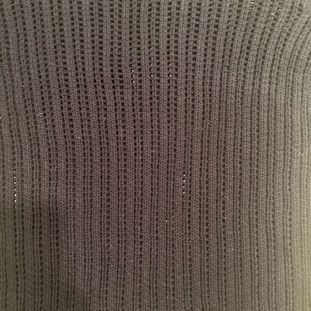 Talbots Cotton Sweater.  Size medium Navy Blue - Picture 7 of 8